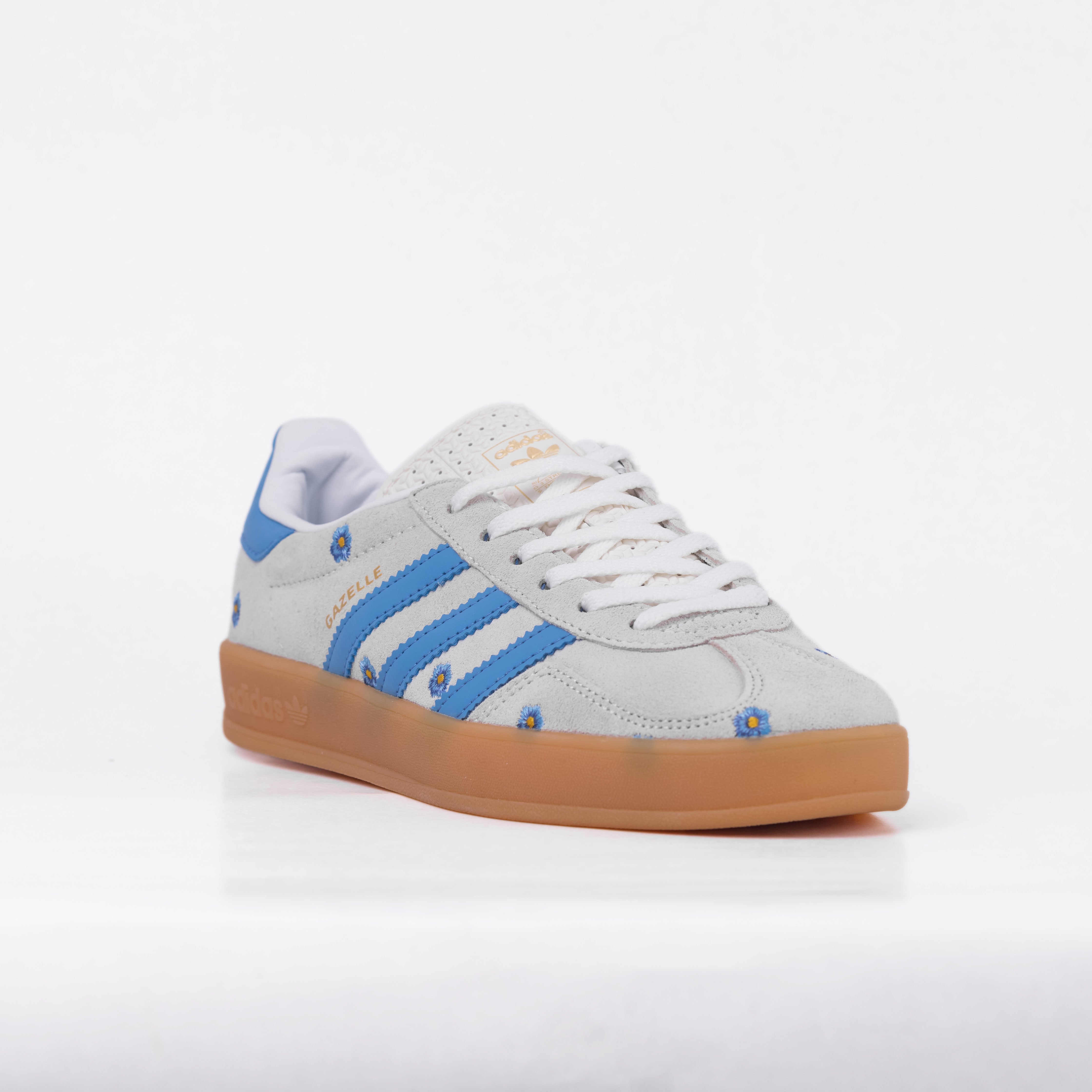 ADIDAS GAZELLE INDOOR LIGHT BLUE FLORAL