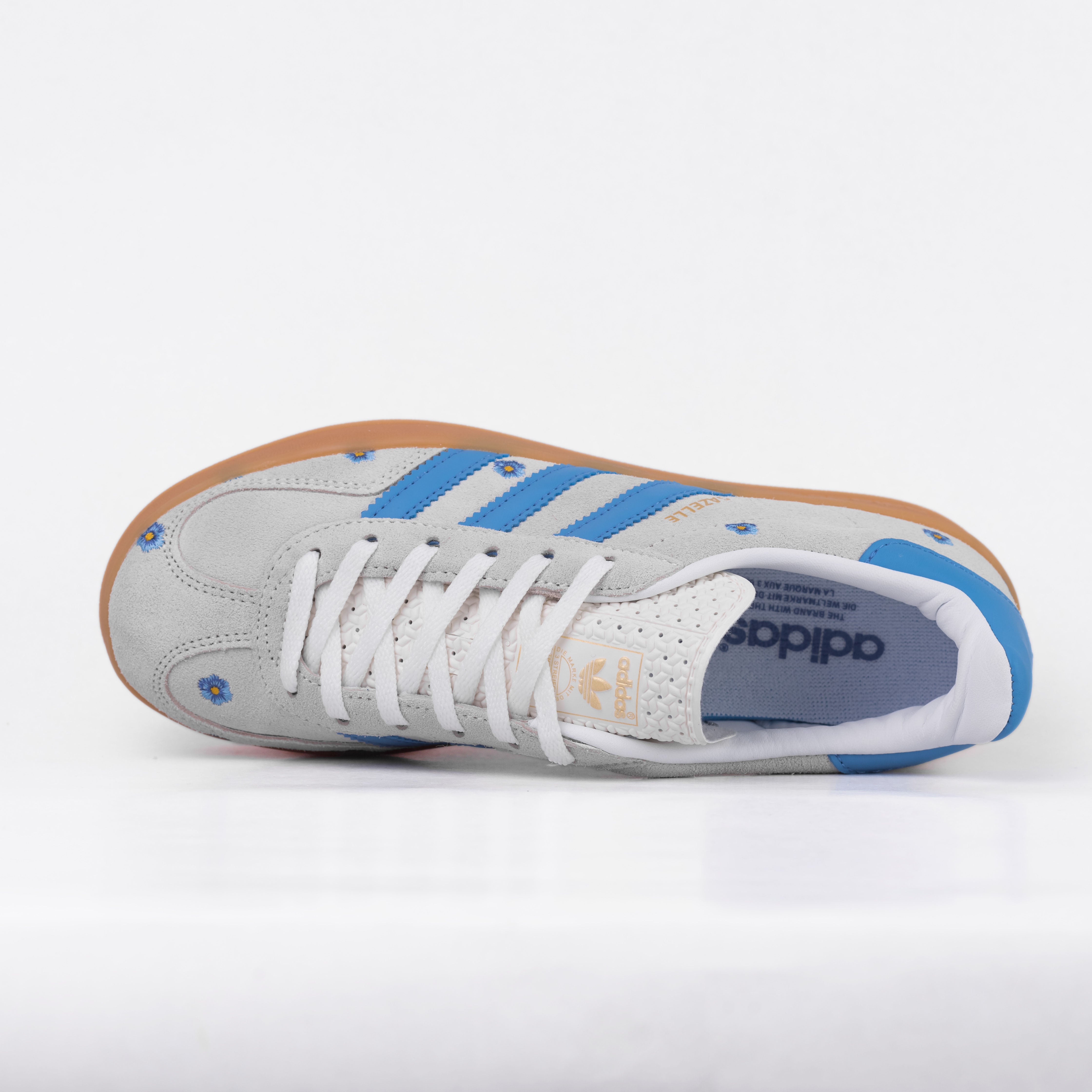 ADIDAS GAZELLE INDOOR LIGHT BLUE FLORAL