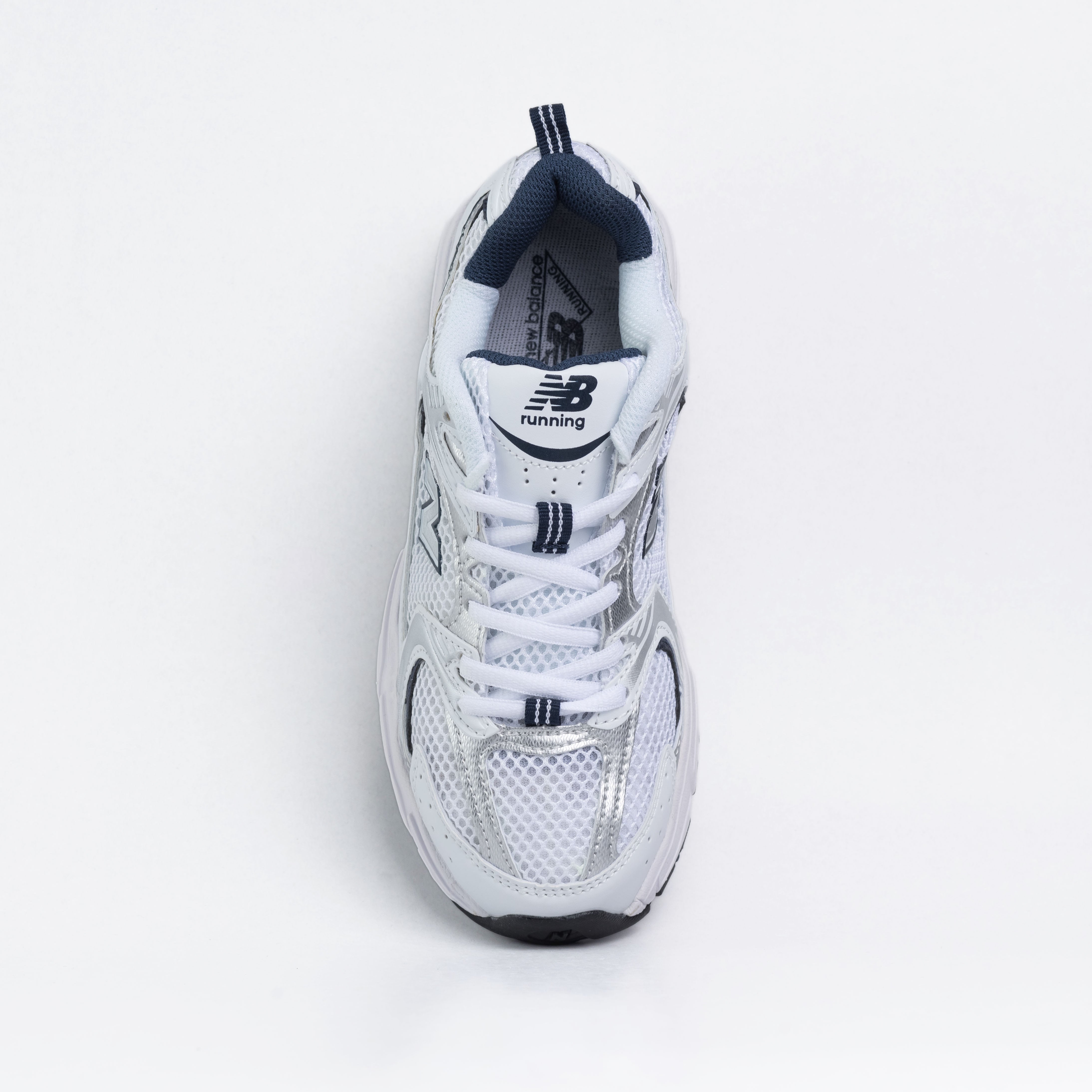 New Balance 530 White Silver Navy
