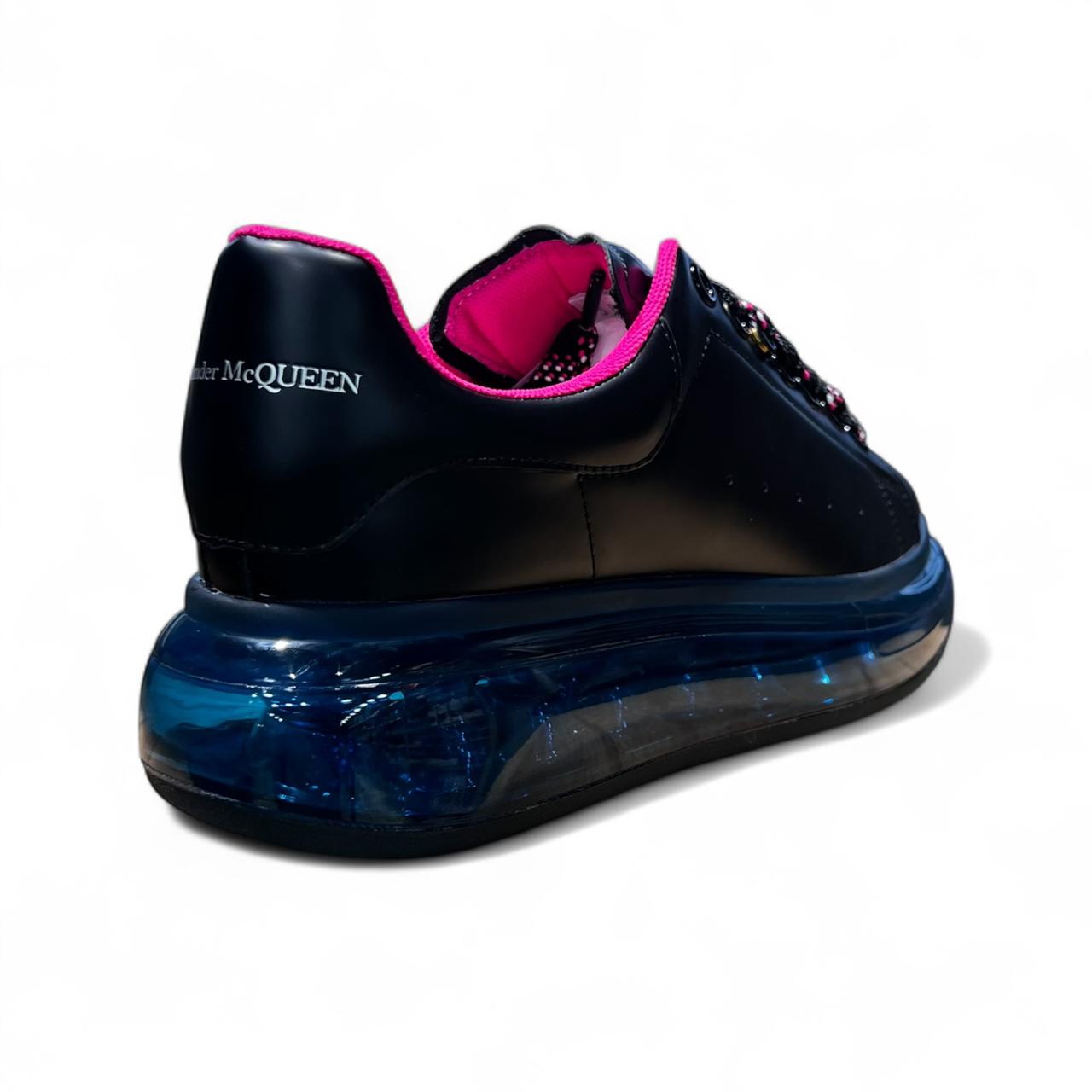 Alexander Mcqueen Clear Sole Black Blue Ma