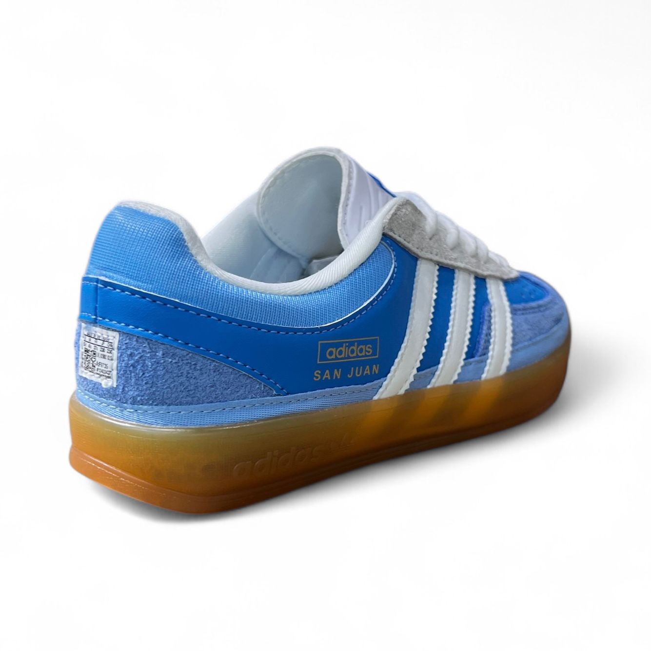 The Adidas Gazelle Indoor Bad Bunny blue