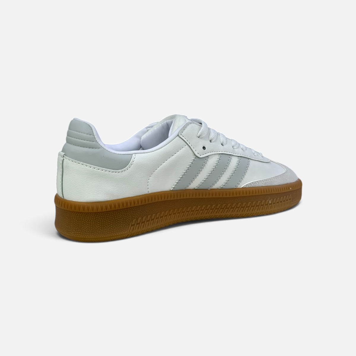 Adidas Samba Clark grey stripes rear side view