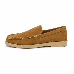 Men’s suede loafer-Camel Tan