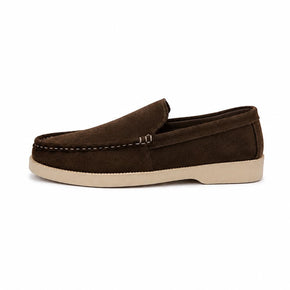 Men’s suede loafer-Espresso Brown