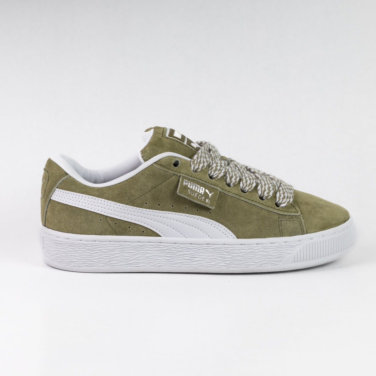 Puma SUEDE XL Olive Green White