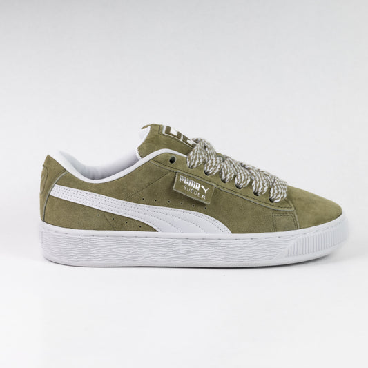 Puma SUEDE XL Olive Green White