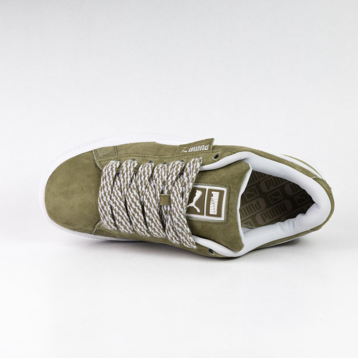Puma SUEDE XL Olive Green White
