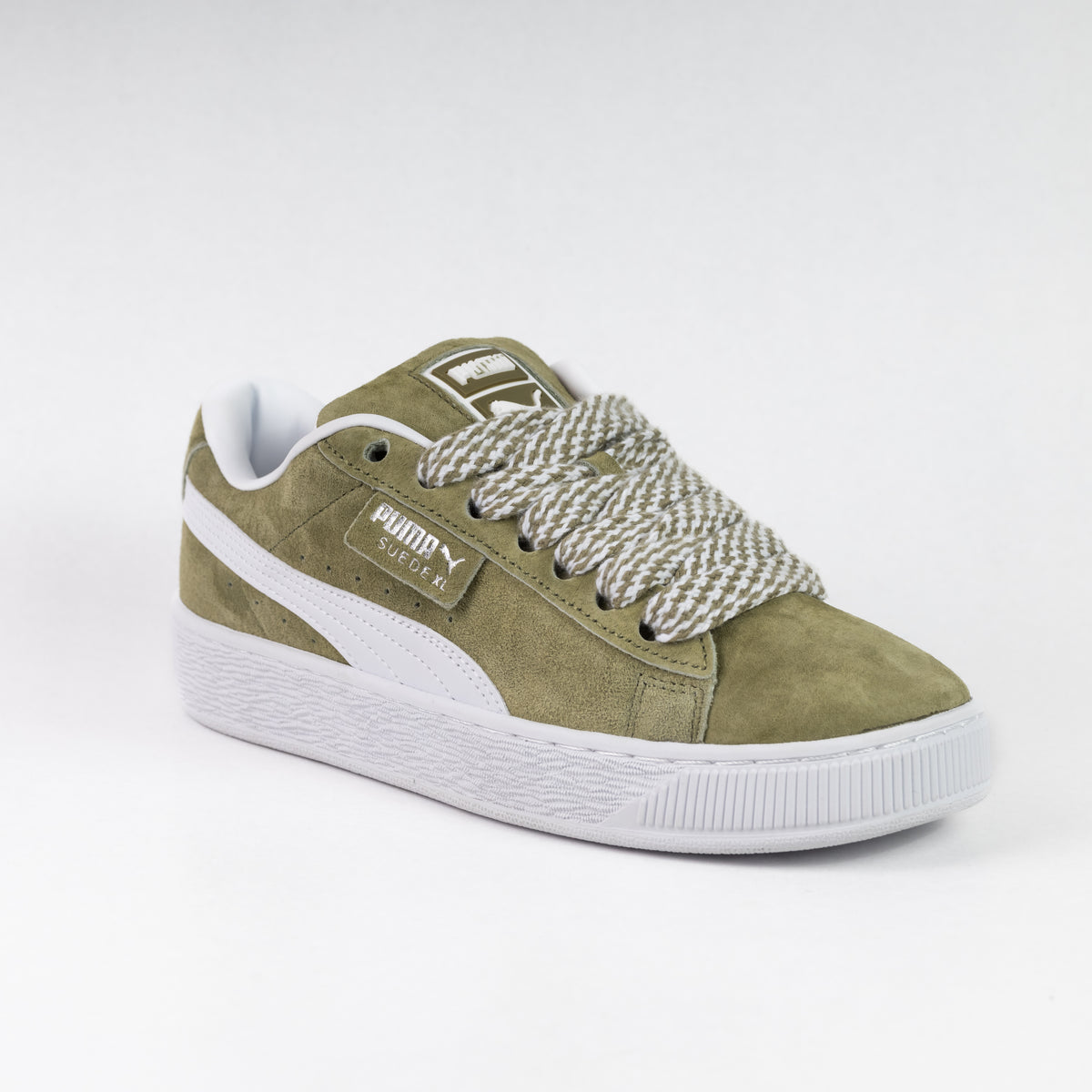 Puma SUEDE XL Olive Green White