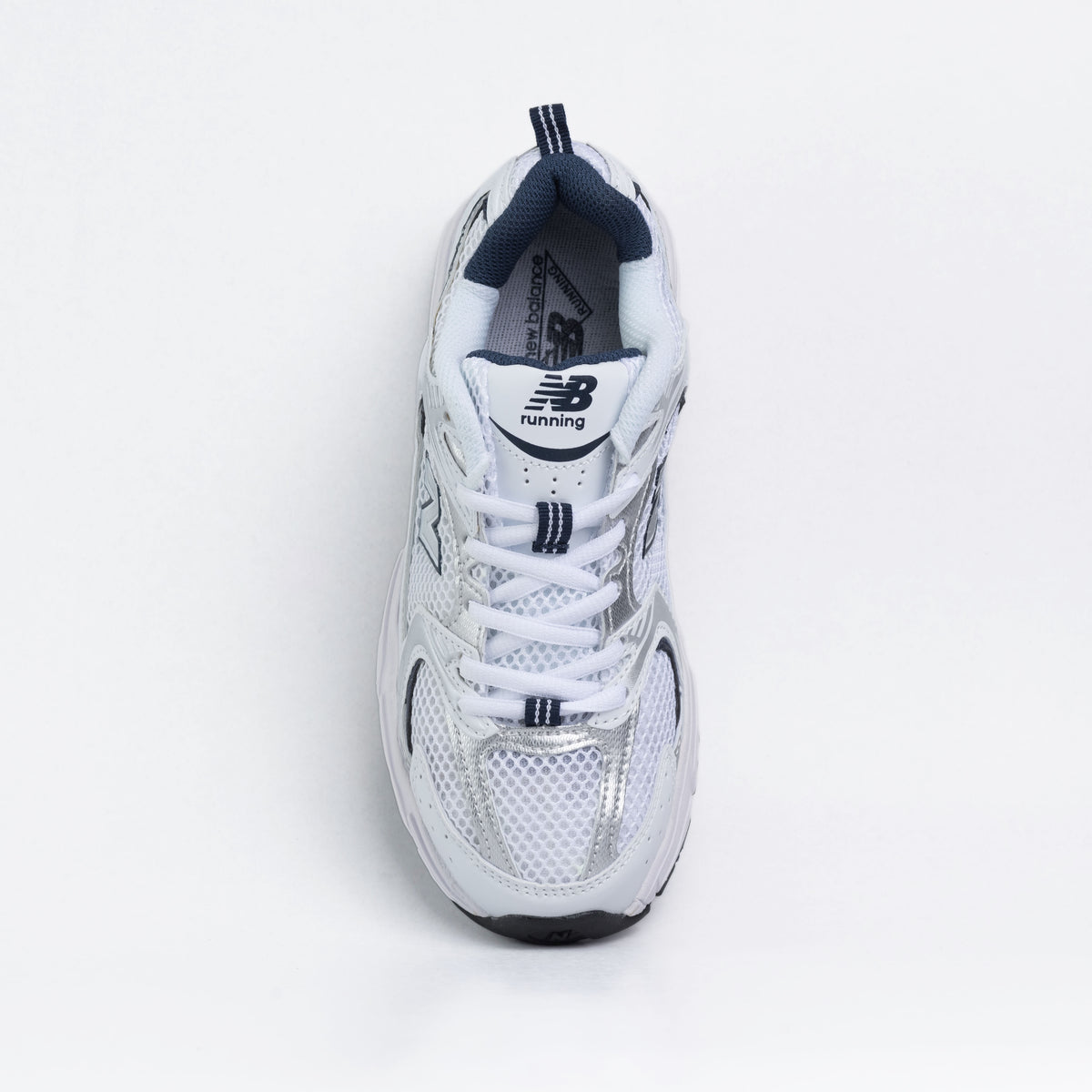 new balance 530 White Silver Navy