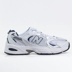 new balance 530 White Silver Navy