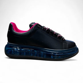 Alexander Mcqueen Clear Sole Black Blue Ma