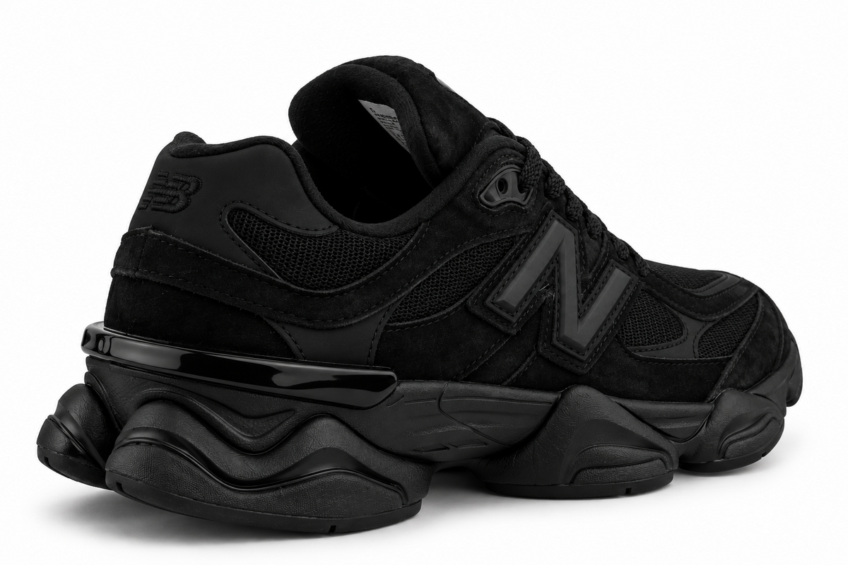 New Balance 9060 Dark Green & Black - side profile
